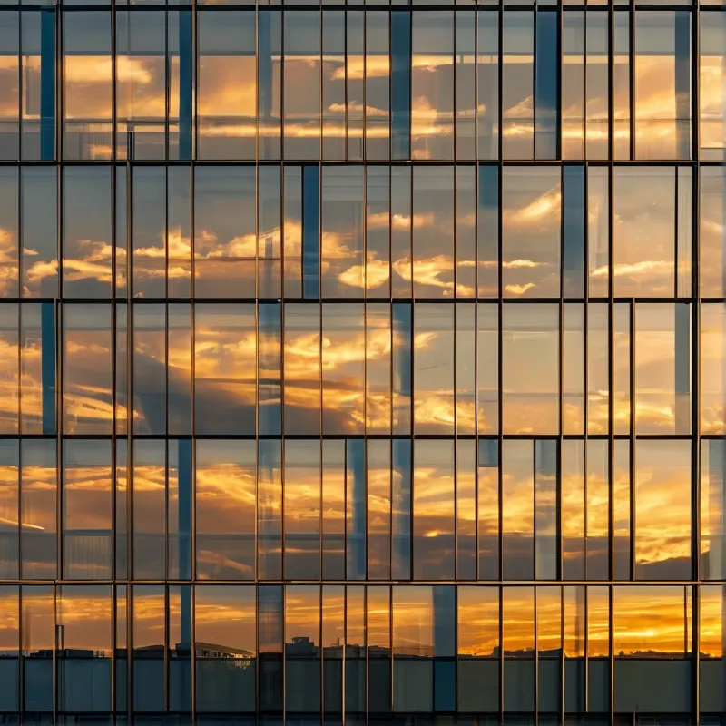 Sunset on Glass