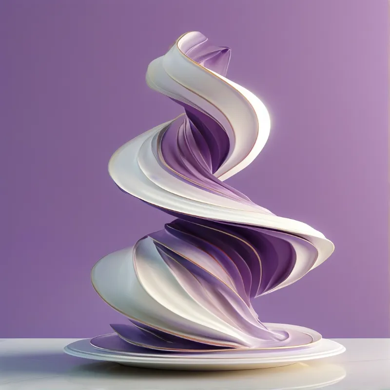 Abstract Purple White Spiral