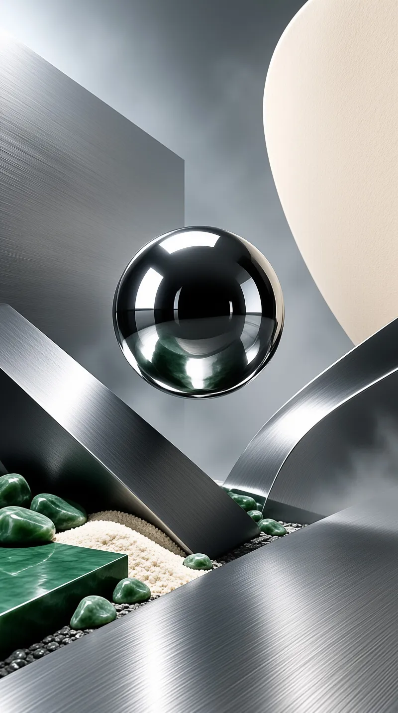 Minimalist Sphere Composition