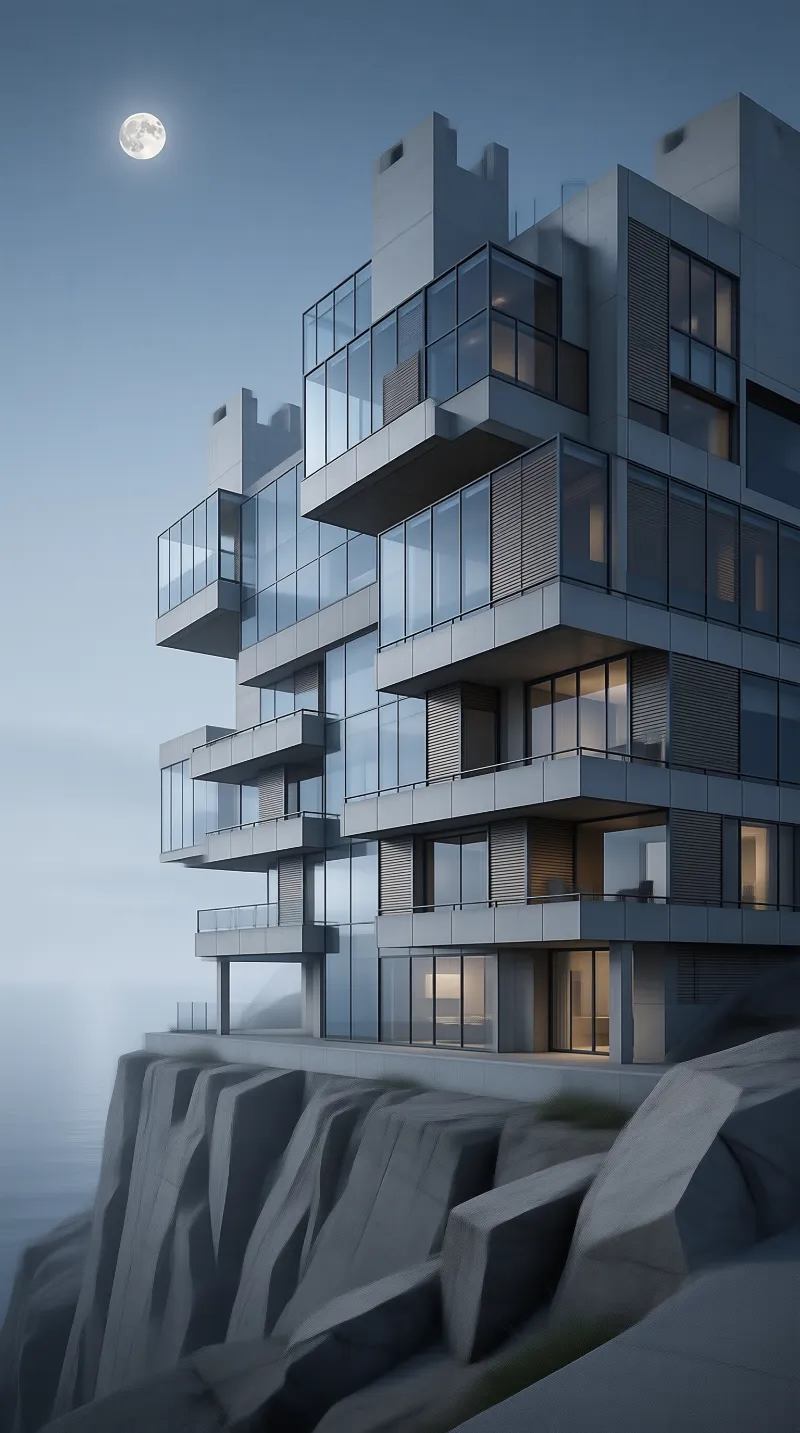 Modern Cliffside Mansion