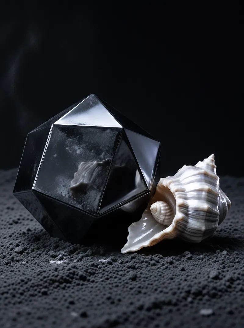 Black Polyhedron and Shell
