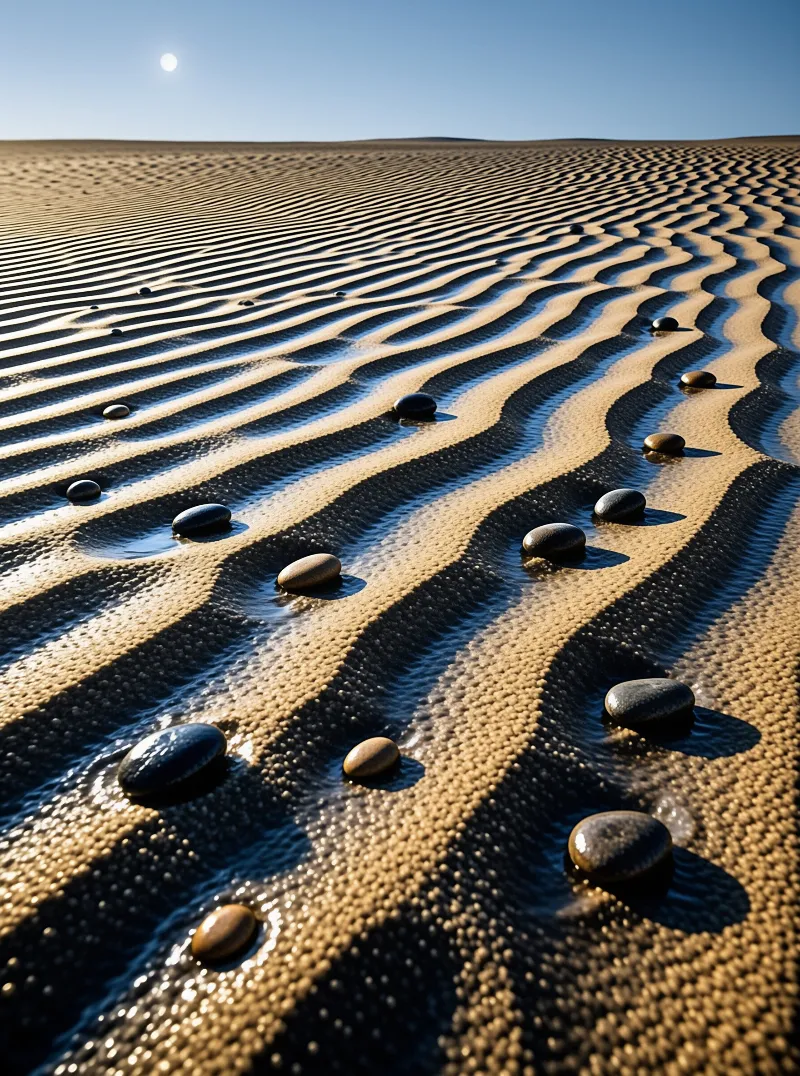 Desert Ripples and Stones