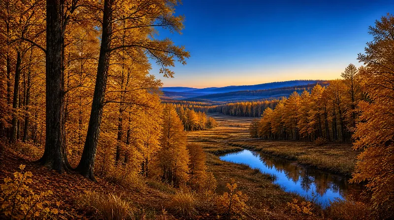 Autumn Forest Landscape