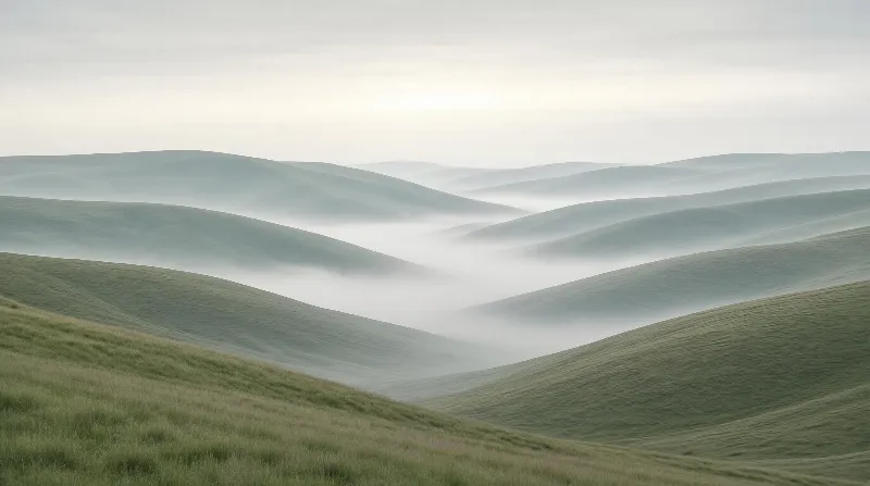 Misty Rolling Hills