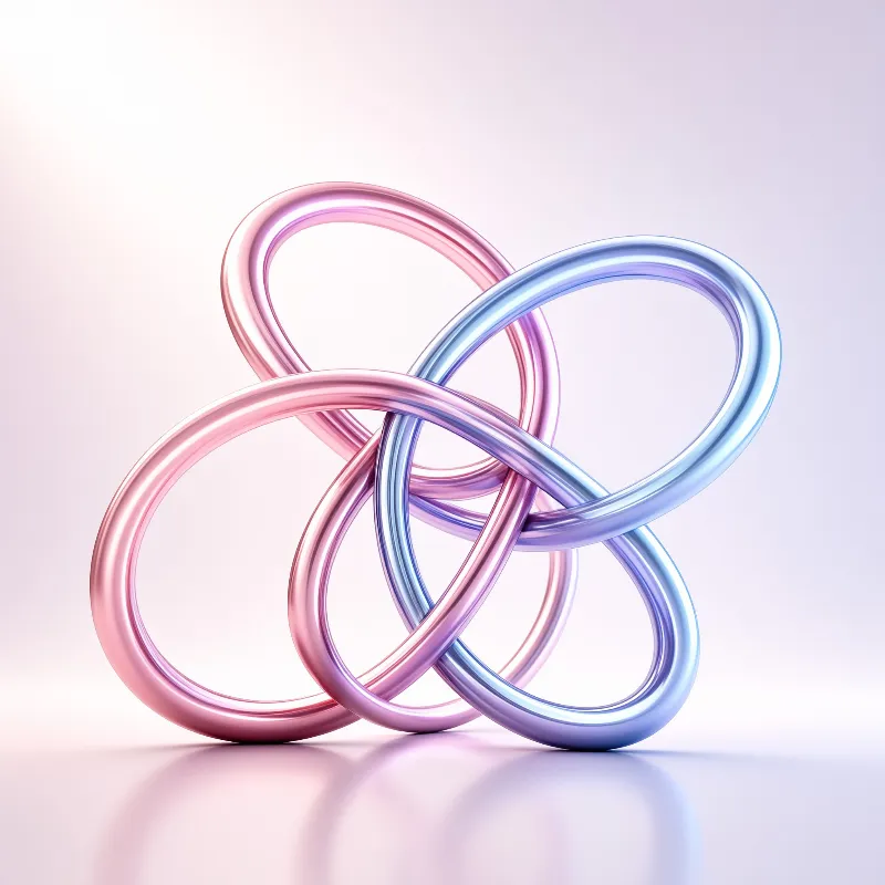 Interlinked Iridescent Rings