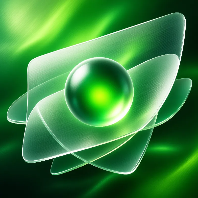 Green Abstract Atom Design