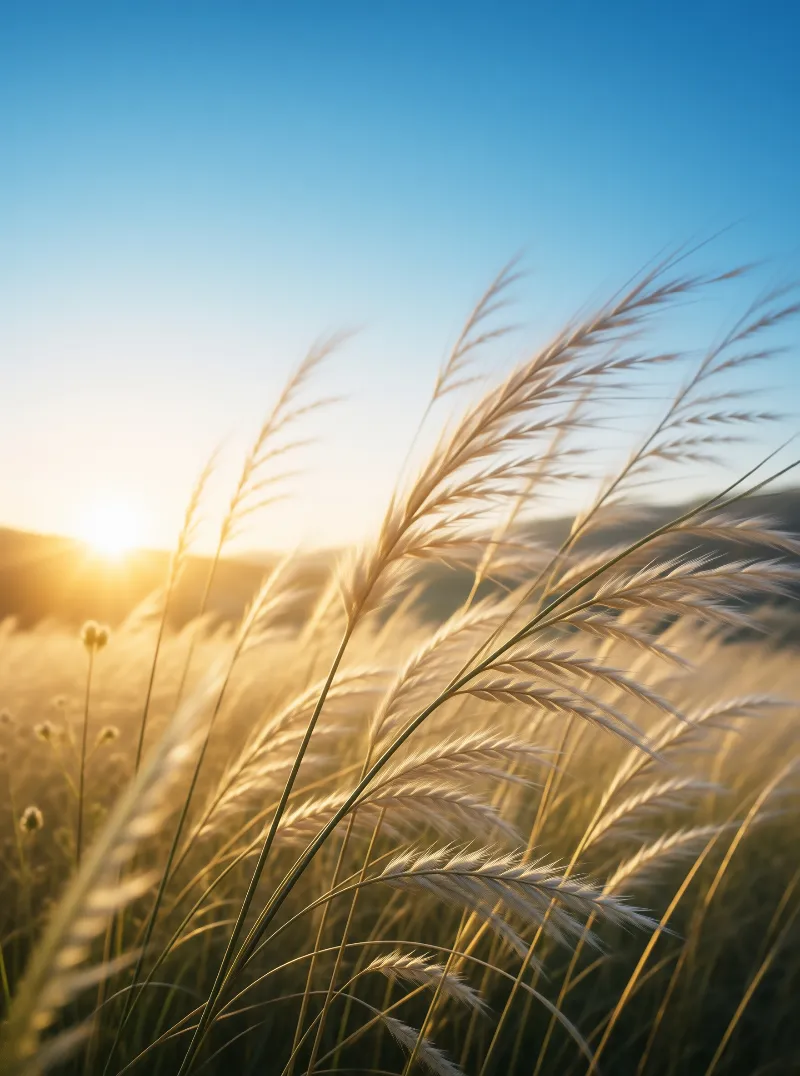 Golden Grass Landscape