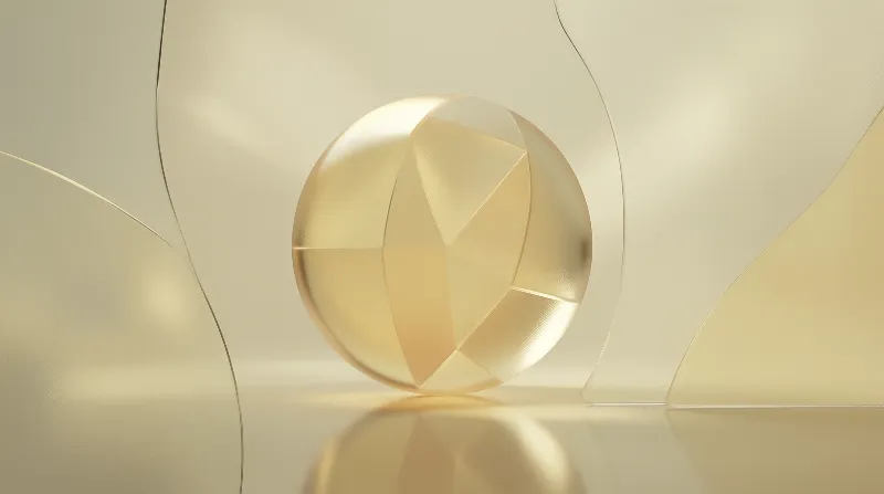 Faceted Golden Sphere
