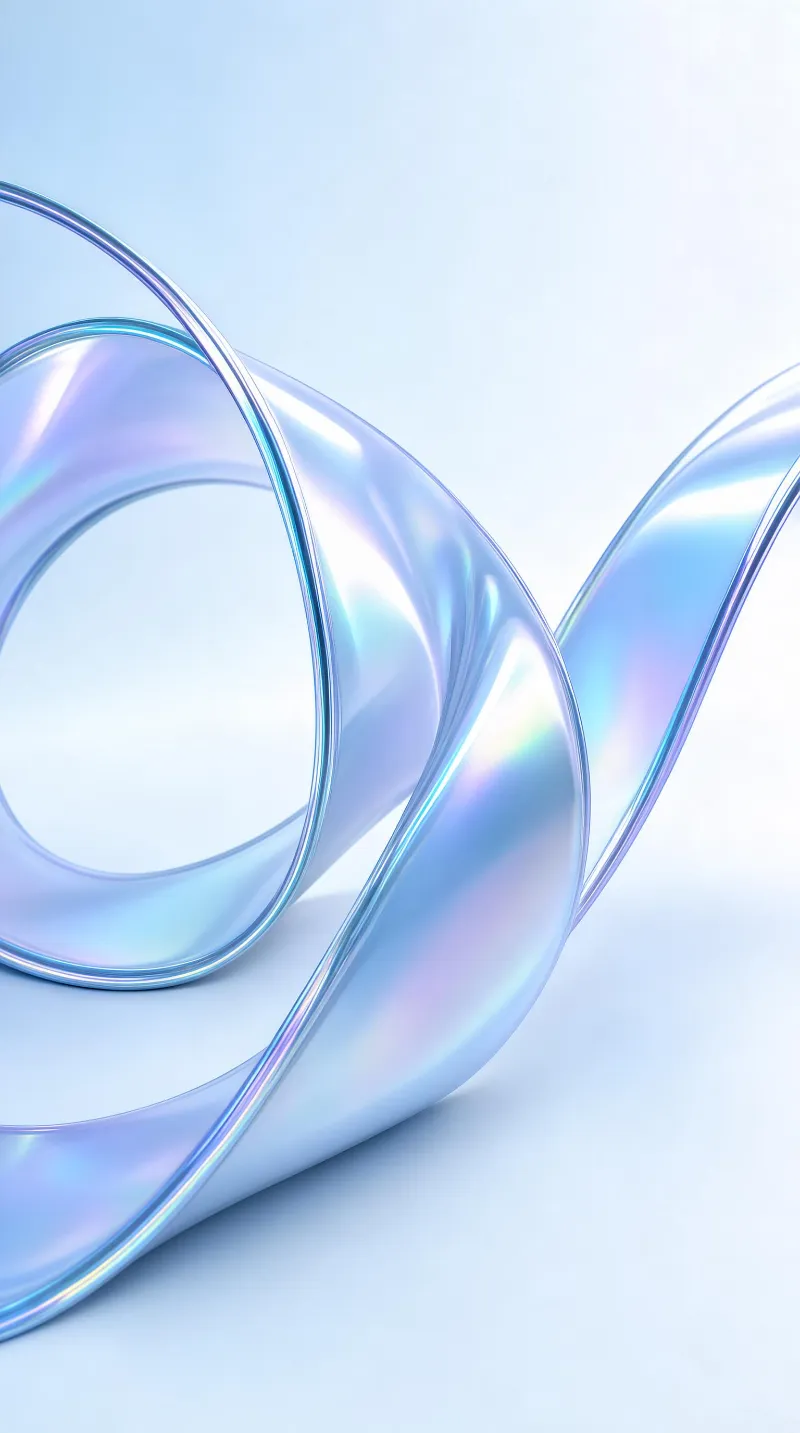 Iridescent Glass Ribbon