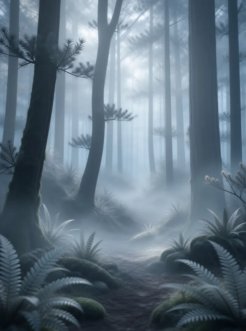 Misty Forest Path