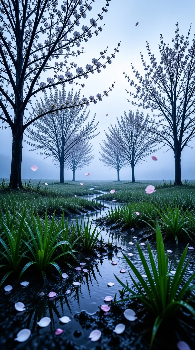 Misty Blossom Stream