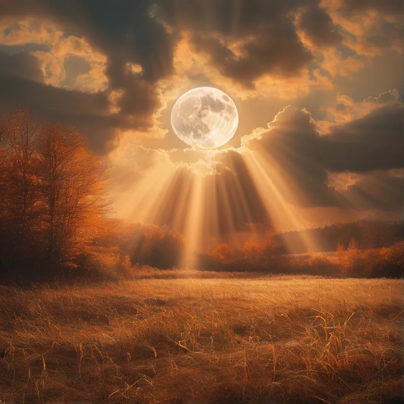 Radiant Moonlight Scene