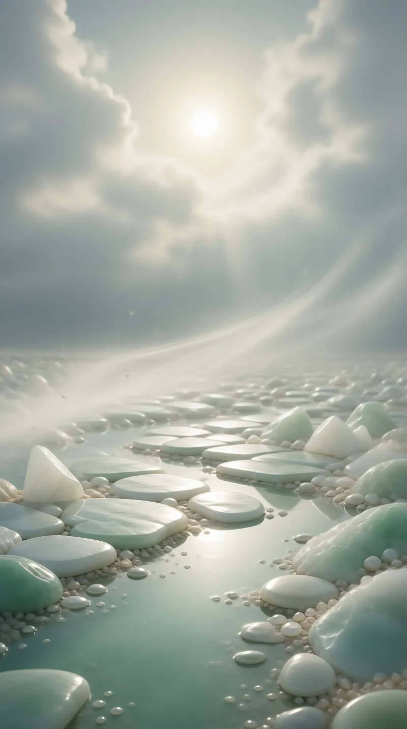 Serene Sunlit Stone Path