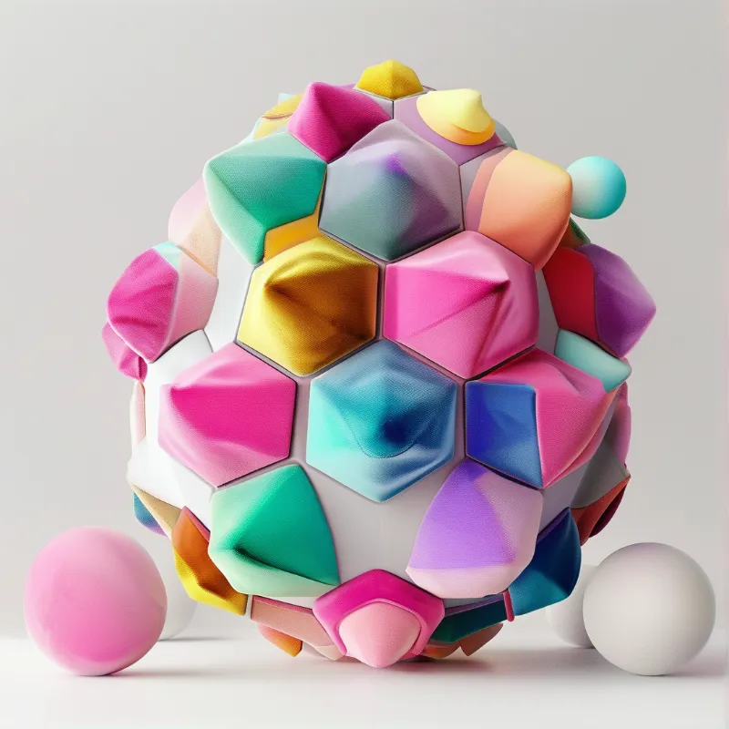 Colorful Geometric Sphere