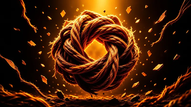 Glowing Knotted Rope
