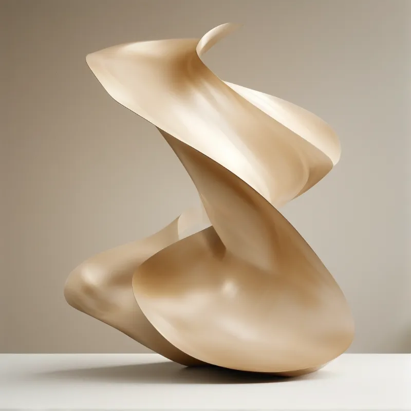 Abstract Beige Sculpture