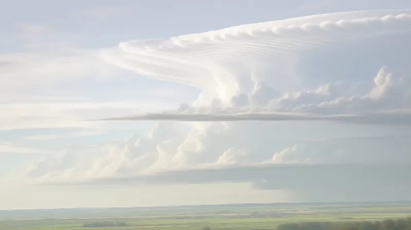 Unique Cloud Formation Over Plains