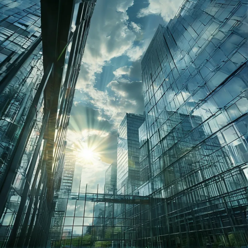 Modern Glass Skyscrapers