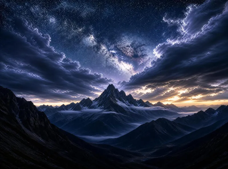 Starry Mountain Peaks