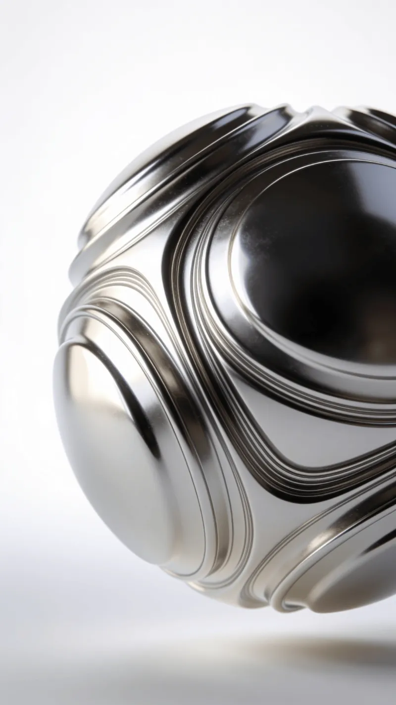 Metallic, Elegant Floating Orb