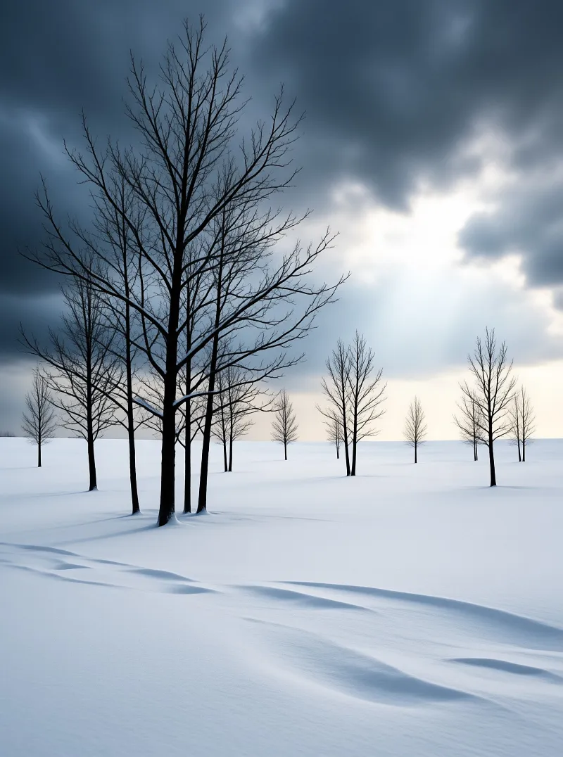 Winter Trees in Snow
