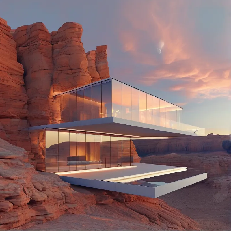 Glass House in Red Rocks