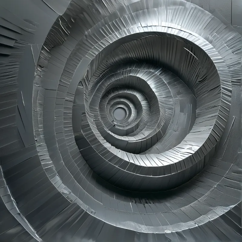 Metallic Spiral Structure