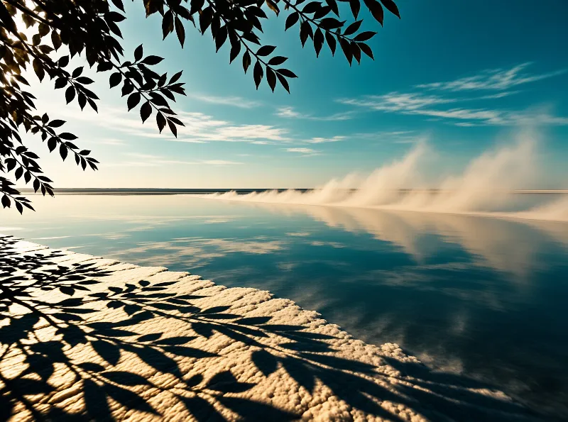 Tranquil Misty Waterscape