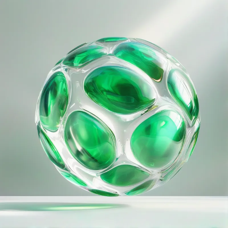 Green Glass Sphere