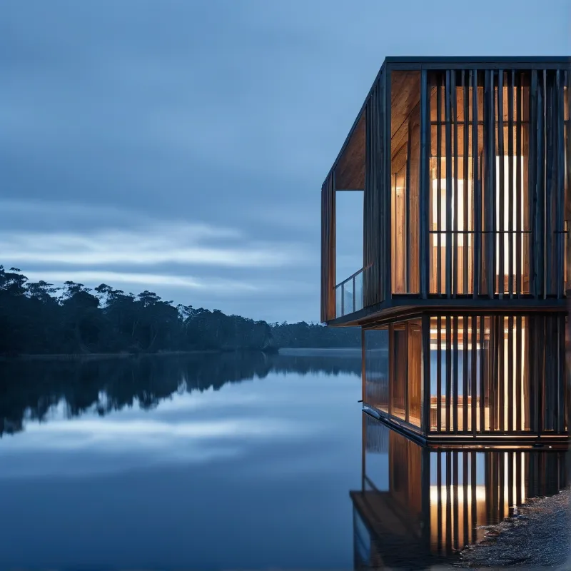 Modern Waterfront Cabin
