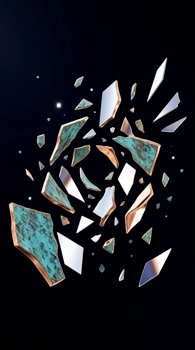 Exploding Metallic Shards