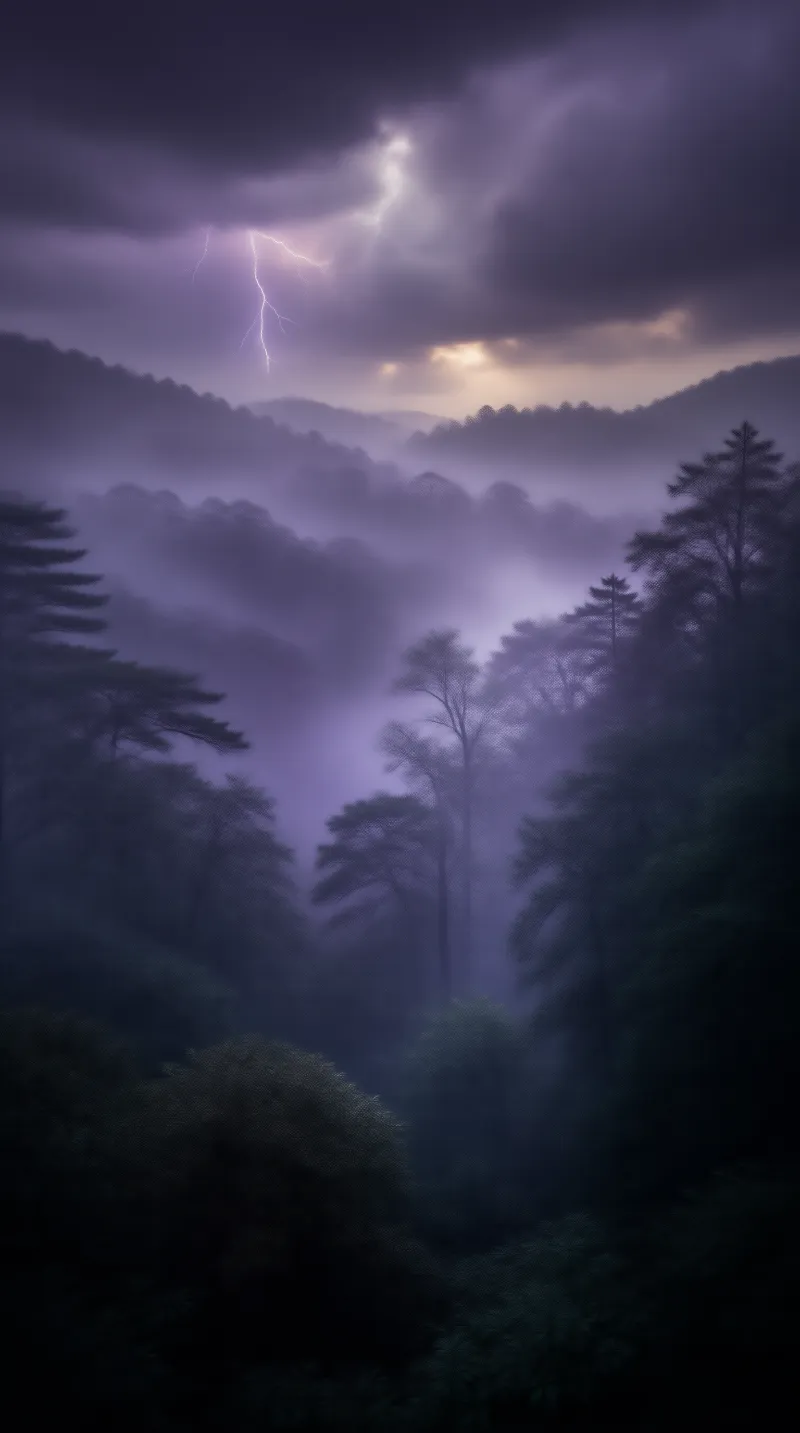 Misty Forest Storm