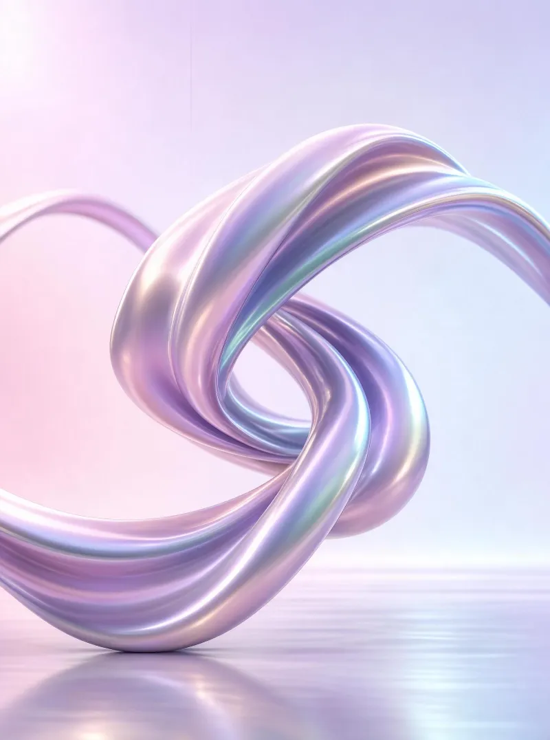 Iridescent Twisted Ribbon