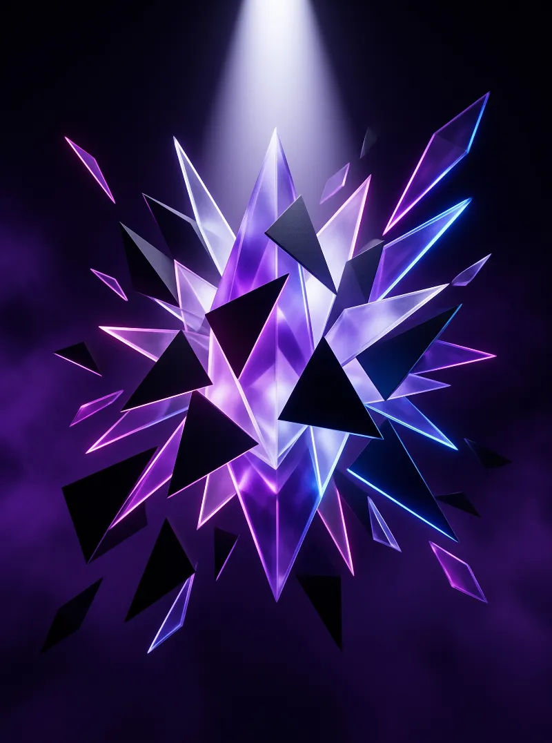 Purple Crystal Shard Burst