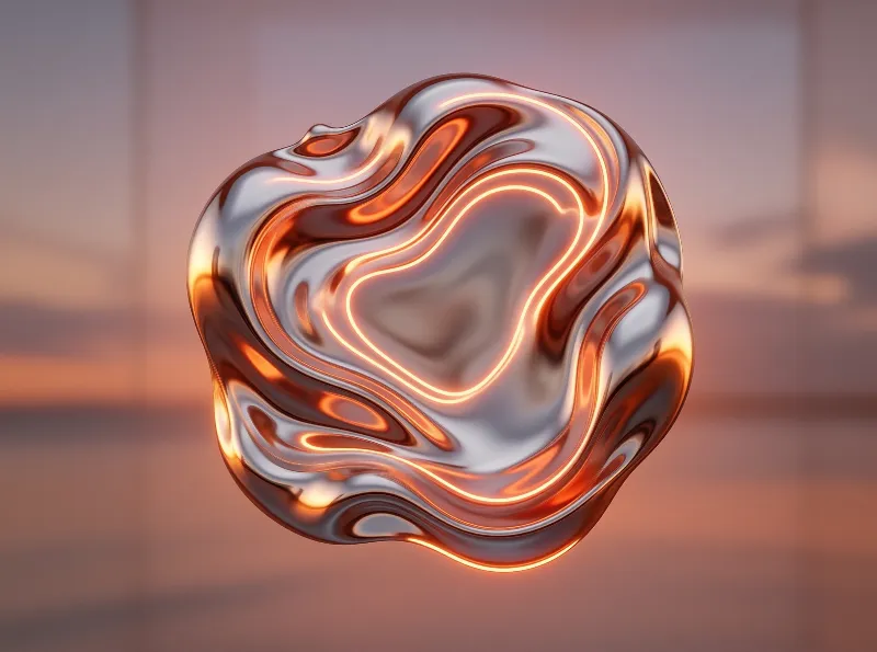 Liquid Metal Abstract Object