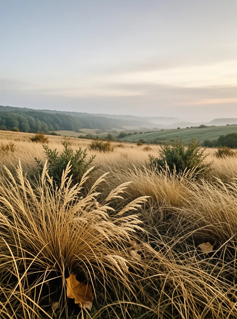 Golden Grass Landscape