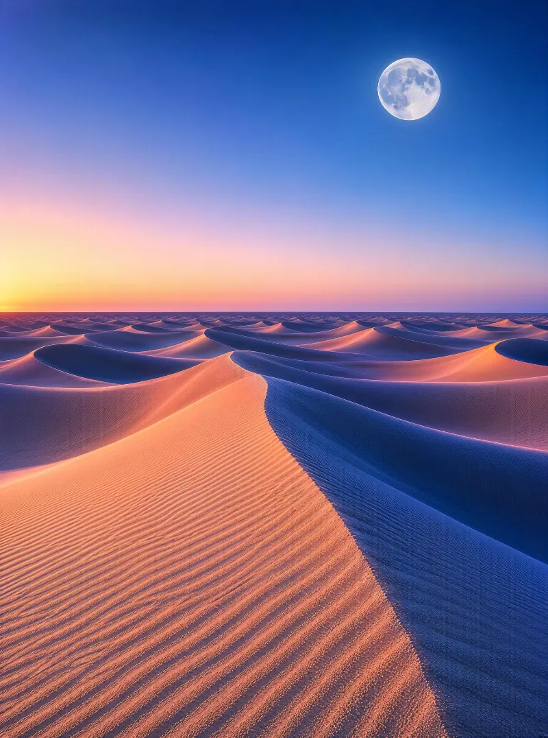 Desert Dunes at Twilight