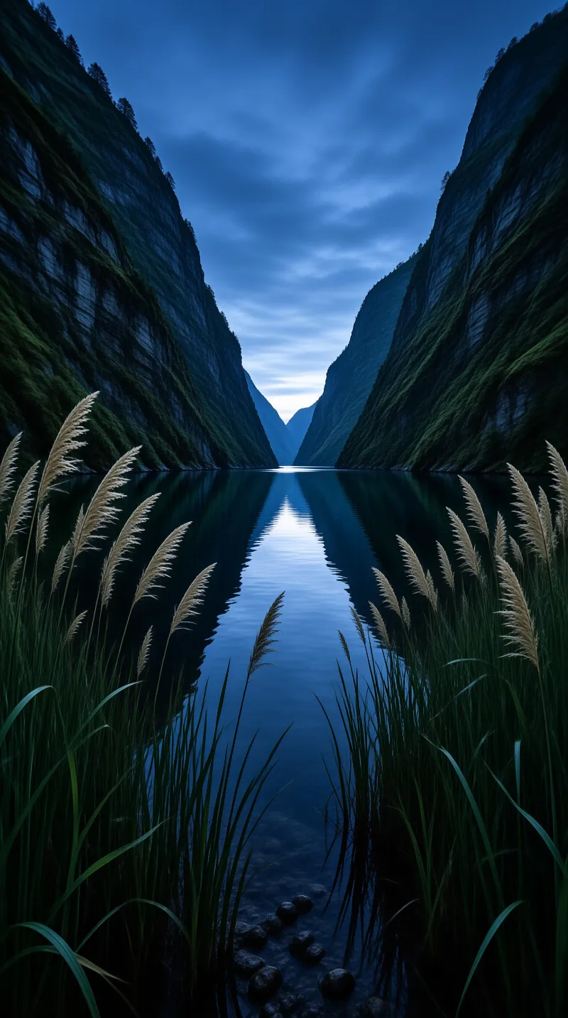 Serene Fjord at Twilight