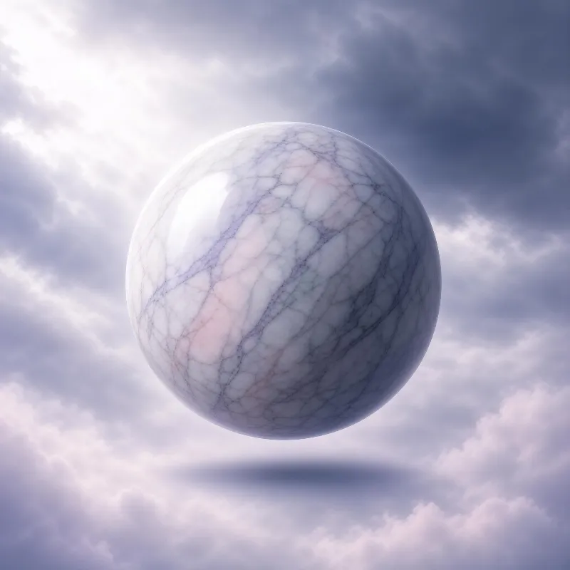 Floating Marble Sphere