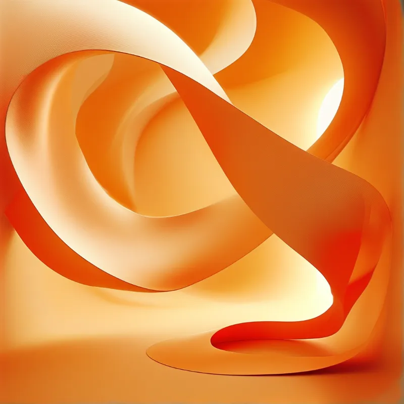 Abstract Orange Swirls