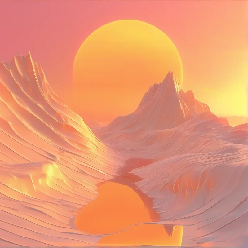 Surreal Dune Sunset