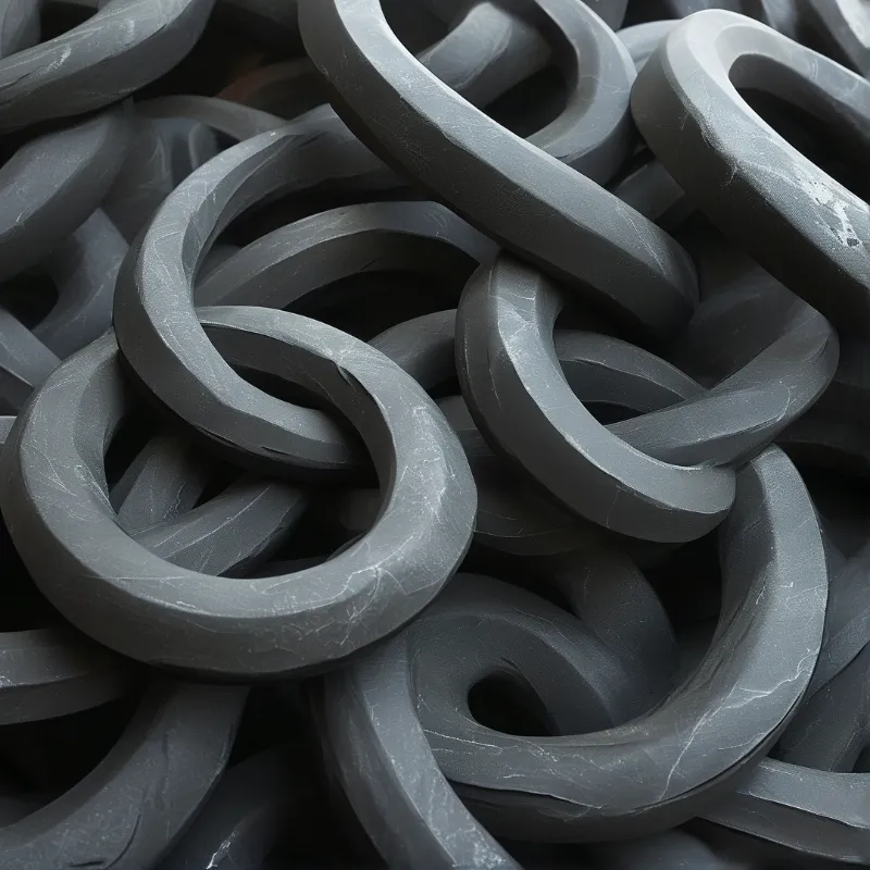 Grey Rubber Ring Pile