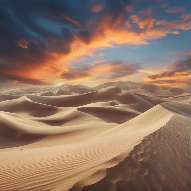Desert Dunes at Sunset