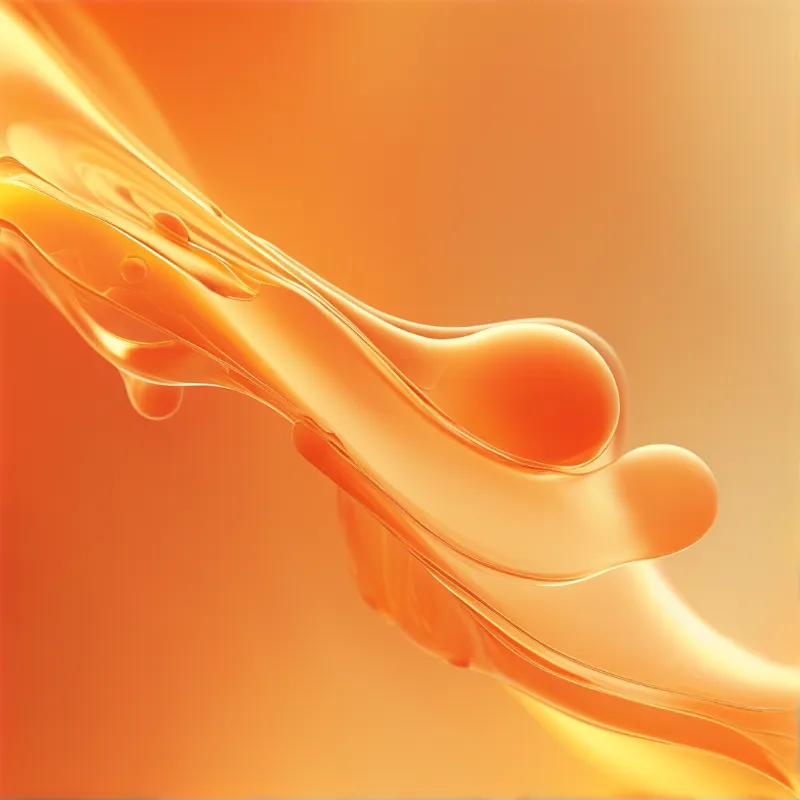 Orange Liquid Swirl