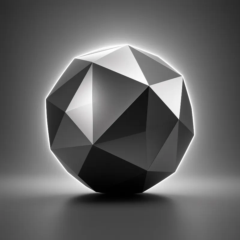 Geometric Sphere with Glow