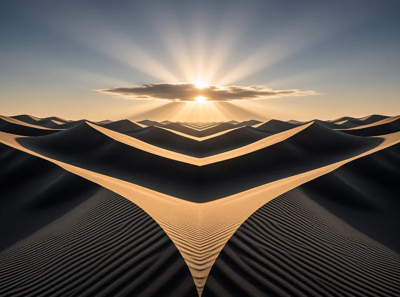 Symmetrical Desert Dunes