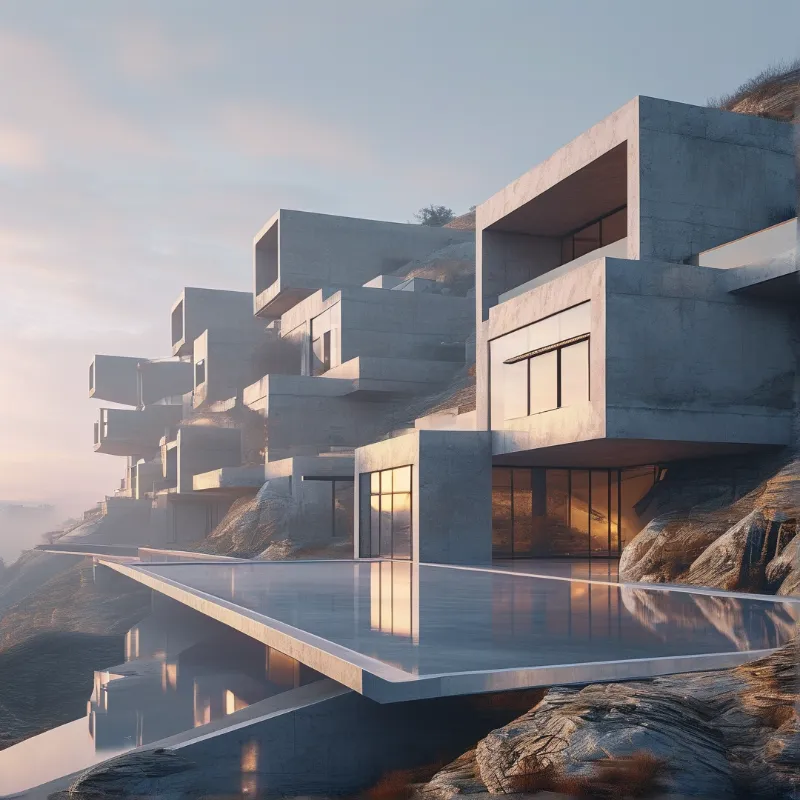 Cliffside Concrete Villa