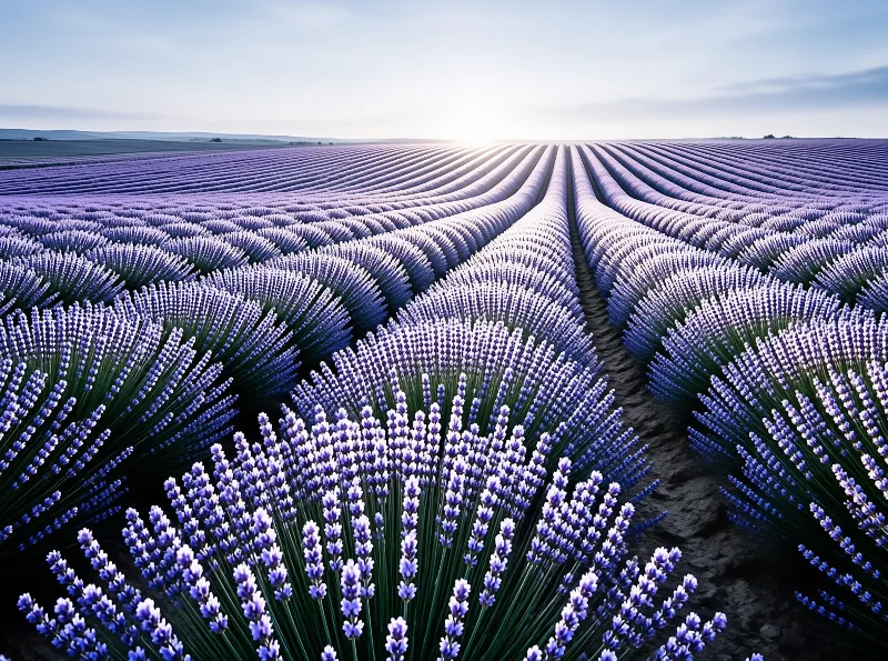 Vast Lavender Field