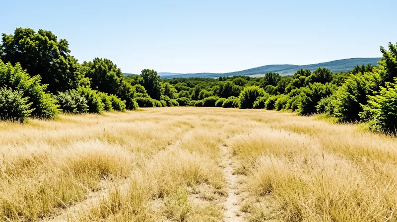 Path Through Golden Field