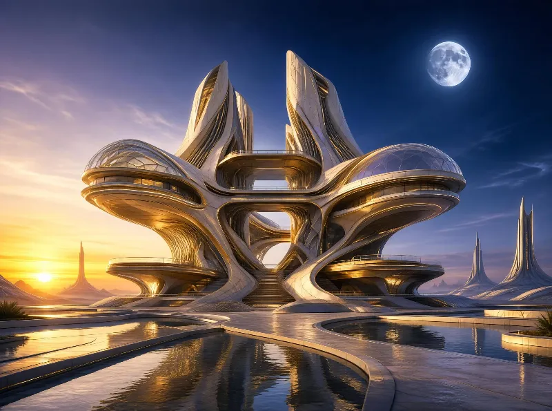 Futuristic Alien Architecture